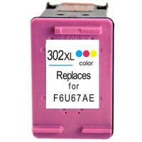 HP 302XL - F6U67AE - High Capacity Remanufactured Hewlett Packard 302XL TRI-COLOUR Cartridge