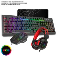 CiT Rampage USB Keyboard, Mouse, Mousepad and Headset Gaming Combo