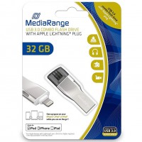 MediaRange MR982 32GB USB3.0 Combo Flash Drive with Apple Lightning Plug