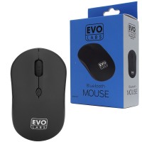 Evo Labs BTM-001 Bluetooth Mouse, 800 DPI Optical Tracking, 3 Button with Scroll Wheel, Ambidextrous Design - Matte Black