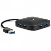 TP-LINK UH400 USB 3.0 4-Port Portable Hub, Foldable Cord, LED Indicators