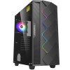 GameMax Diamond ARGB Black Mid Tower Tempered Glass PC Gaming Case