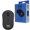 Evo Labs BTM-001 Bluetooth Mouse, 800 DPI Optical Tracking, 3 Button with Scroll Wheel, Ambidextrous Design - Matte Black