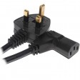 5 AMP Mains Power Cable 5 Metre (Kettle Type - C13 - Right Angled Ideal for Wall Mounting TV's)