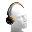 Dynamode DH-01BT-ORG Bluetooth Headphones Ideal for Smartphones and Tablets - ORANGE