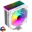 GameMax Sigma 550 White ARGB CPU Cooler With 120mm PWM ARGB Infinity Fan 5 x 6mm Heat Pipes TDP 220W