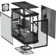 HYTE Y40 Black 2 Piece Panoramic Glass Mid-Tower ATX Case