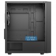 CiT Luna Black Micro-ATX PC Gaming Case with 4 x 120mm Infinity ARGB Fans Included 1 x 4-Port Fan Hub Tempered Glass Side Panel