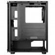 CiT Mirage F6 Black Mid Tower Tempered Glass PC Gaming Case with 6 x 120mm RGB Fans