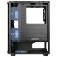 CiT Mirage F6 Black Mid Tower Tempered Glass PC Gaming Case with 6 x 120mm RGB Fans