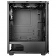 CiT Mirage F6 Black Mid Tower Tempered Glass PC Gaming Case with 6 x 120mm RGB Fans