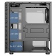 CiT Raider Black Mid Tower PC Gaming Case with 6 x RGB Infinity Fans, Tempered Glass Front & Side (2024 Model)