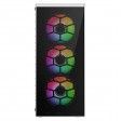CiT Raider White Mid Tower PC Gaming Case with 6 x RGB Infinity Fans, Tempered Glass Front & Side (2024 Model)