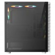 CiT Raider White Mid Tower PC Gaming Case with 6 x RGB Infinity Fans, Tempered Glass Front & Side (2024 Model)