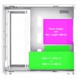 GameMax Infinity Mid-Tower ATX PC White Gaming Case Bundle With 6 x ARGB Fans Included