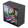 GameMax Spark Pro Mid Tower Dual Tempered Glass Black PC Cube Gaming Case
