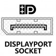 Display Port Male to Display Port Male - Graphics / Monitor / TV Cable GOLD Locking - 1.8m