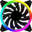 GameMax Velocity 12cm Rainbow ARGB Fan RTB 3pin M&F Aura Header 3pin / 4pin Power