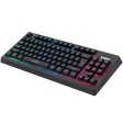 Marvo Scorpion K607 Multimedia TKL Layout Gaming Keyboard, 3 Colour LED backlit