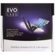 Evo Labs PCI-Express N300 WiFi Card with Detachable Antennas