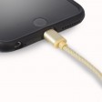 Sumvision Apple Lightning to USB Cable, Nylon Braided, Gold Plated, 1 Metre - MFI Cert.