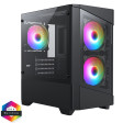 TechTribe Level 1 Black, Ryzen 4100, 16GB DDR4 3200MHz, RTX 3050 Gaming PC