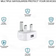 ZUZU 2.1 Amp USB Wall Plug Adaptor - White