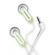 Verbatim 41829 Secure Clip Ear Phones (GREEN & WHITE)